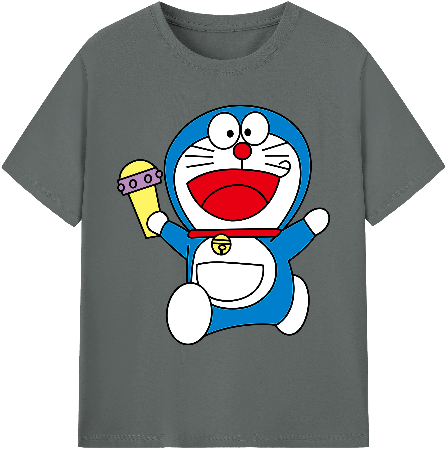 （画像用） ドラえもん Doraemon 綿100％ メンズ半袖Tシャツ｜肌触りやわらか＆通気性
